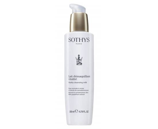 Sothys Vitality Cleansing Milk - Очищающее молочко для нормальной и комбинированной кожи с экстрактом грейпфрута 200 мл, Объём: 200 мл