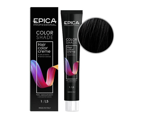 EPICA Professional Color Shade Cold Natural 1.0 - Крем-краска черный холодный 100 мл