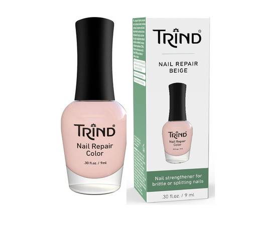 TRIND Nail Repair Color Beige - Укрепитель ногтей (бежевый) 9 мл, Объём: 9 мл