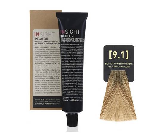 INSIGHT Incolor 9.1 ASH, Very Light Blond - Пепельный очень светлый блондин 100 мл