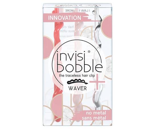 Invisibobble WAVER PLUS I Lava You More - Заколка коралловый/розовый/прозрачный (3 шт.)