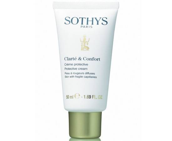 Sothys CC Protective Cream - Крем защитный Clarte  Comfort для чувствительной кожи и кожи с куперозом 50 мл, Объём: 50 мл