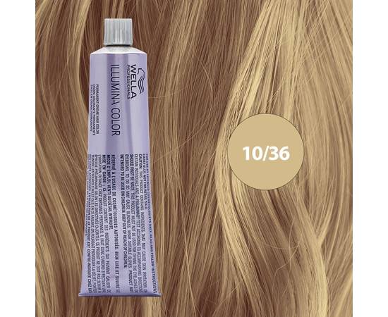 Wella Professional Illumina Color 10/36 Яркий блонд золотисто-фиолетовый 60 мл