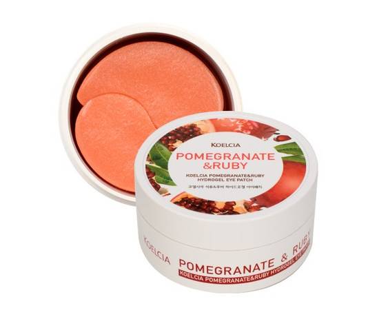 KOELCIA Pomegranate Ruby Hydrogel Eye Patch - Гидрогелевые патчи для области вокруг глаз с экстрактом граната и рубиновой пудрой 60 шт, Объём: 60 шт