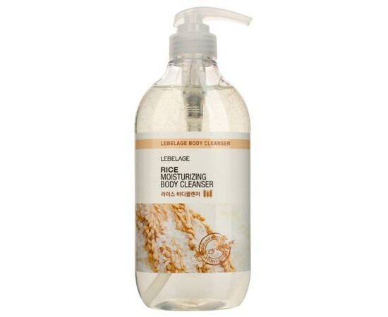 LEBELAGE Rice Moisturizing Body Cleanser - Увлажняющий гель для душа с экстрактом риса 500 мл, Объём: 500 мл