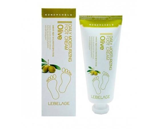 LEBELAGE Daily Moisturizing Olive Foot Cream - Увлажняющий крем для ног с экстрактом оливы 100 мл, Объём: 100 мл