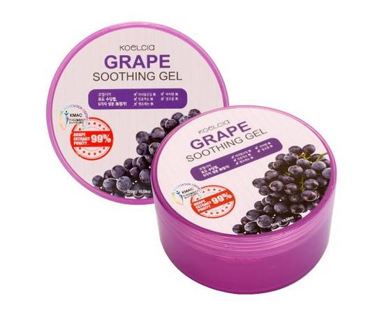 KOELCIA Grape Soothing Gel - Увлажняющий гель с экстрактом винограда 300 гр, Объём: 300 гр