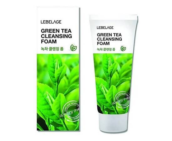 LEBELAGE Green Tea Cleansing Foam - Пенка для умывания с экстрактом зеленого чая 100 мл, Объём: 100 мл