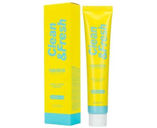 EUNYUL Clean Fresh Sunscreen - Освежающий солнцезащитный крем SPF 50+ PA++++ 50 гр, Объём: 50 гр