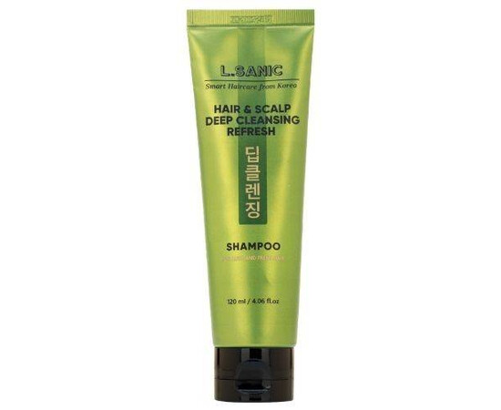 L.SANIC Hair Scalp Deep Cleansing Refresh Shampoo - Освежающий шампунь для глубокого очищения волос и кожи головы 120 мл, Объём: 120 мл