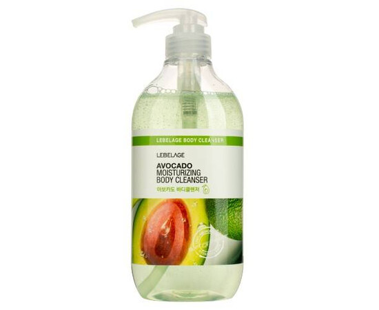 LEBELAGE Avocado Moisturizing Body Cleanser - Смягчающий гель для душа с экстрактом авокадо 500 мл, Объём: 500 мл