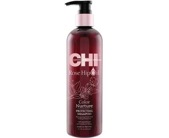CHI Rose Hip Oil Shampoo -  Шампунь с маслом лепестков роз 340 мл, Объём: 340 мл