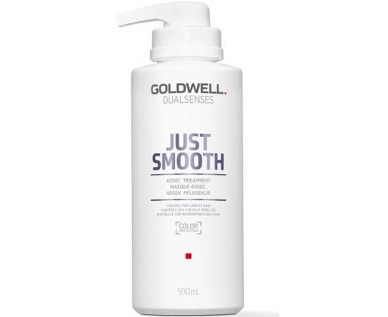 Goldwell Dualsenses Just Smooth 60 Sec. Treatment – Интенсивный уход за 60 секунд для непослушных 500 мл, Объём: 500 мл