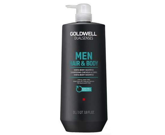 Goldwell Dualsenses For Men Hair Body Shampoo - Шампунь для волос и тела 1000 мл, Объём: 1000 мл