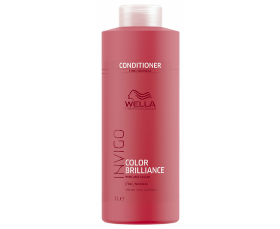 Wella Invigo Color Brilliance Fine/Normal Conditioner - Бальзам-уход для защиты цвета окрашенных НОРМАЛЬНЫХ и ТОНКИХ волос 1000 мл, Объём: 1000 мл