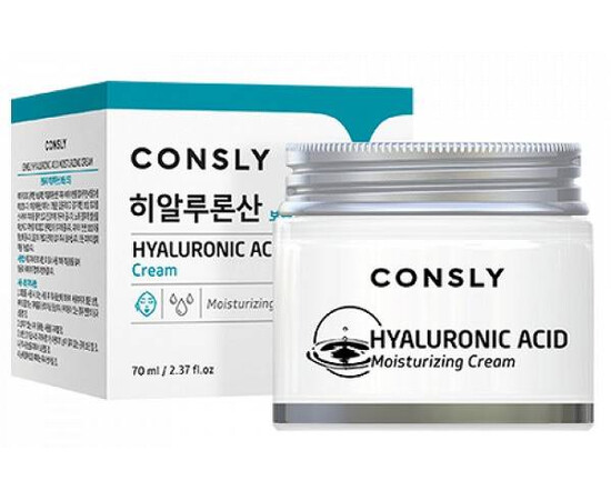 Consly Hyaluronic Acid Moisturizing Cream - Крем для лица увлажняющий с гиалуроновой кислотой 70 мл