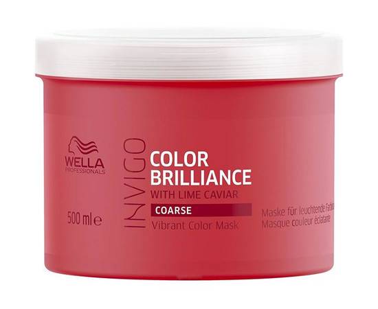 Wella Invigo Color Brilliance Coarse Protection Mask - Маска для защиты цвета окрашенных ЖЁСТКИХ волос 500 мл, Объём: 500 мл