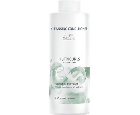 Wella NutriCurls Cleansing Conditioner for Waves Curls - Очищающий бальзам для вьющихся и кудрявых волос 1000 мл, Объём: 1000 мл
