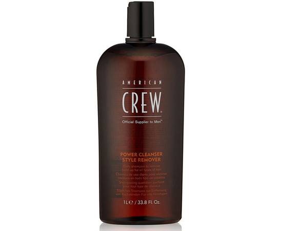 American Crew Power Cleanser Style Remover – Шампунь для ежедневного ухода, очищающий волосы от укладочных средств 1000 мл, Объём: 1000 мл