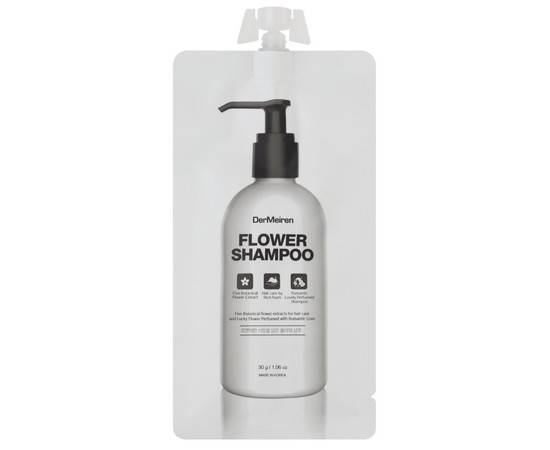 DerMeiren Flower Shampoo - Шампунь с экстрактами цветов 30 гр
