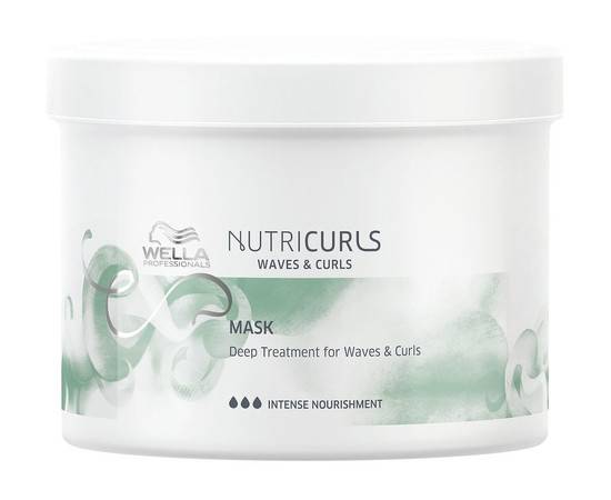 Wella NutriCurls Waves Curls Mask - Питательная маска для вьющихся и кудрявых волос 500 мл, Объём: 500 мл