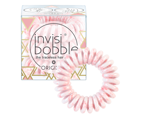 Invisibobble ORIGINAL Pinkerbell - Резинка-браслет для волос розовый мрамор (3 шт.)