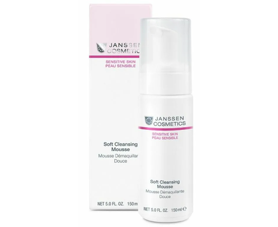 Janssen Cosmetics Sensitive Skin Soft cleansing mousse - Нежный очищающий мусс 150 мл