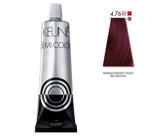 Keune Semi Color 4.76 RI - Средний фиолетово-красный шатен инфинити 60 мл