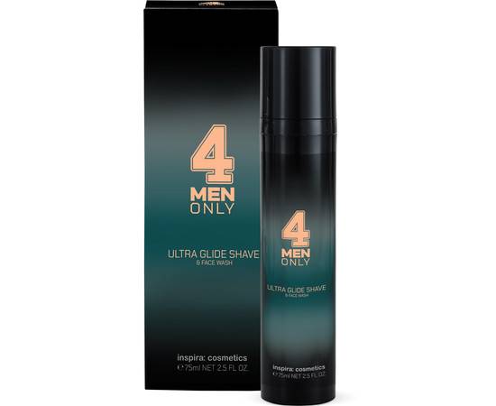 Inspira 4 Men only Ultra Glide Shave Face - Гель для умывания и бритья 75 мл