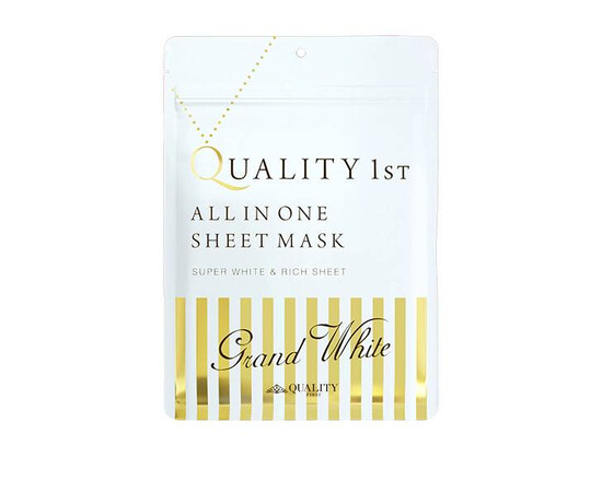 QUALITY FIRST Grand White - Выравнивающая цвет кожи лица маска Гранд 7 шт, Объём: 7 шт