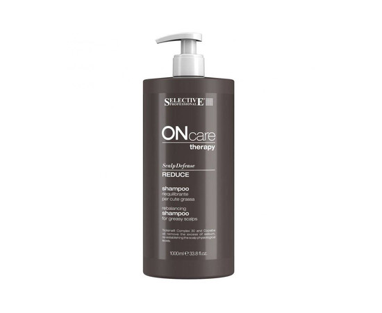 Selective Oncare Rebalance Reduce Shampoo - Шампунь восстанавливающий баланс жирной кожи головы 1000 мл, Объём: 1000 мл