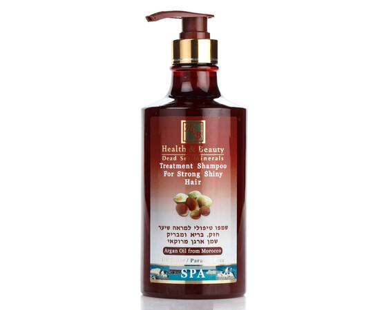 Health Beauty - Шампунь укрепляющий для здоровья и блеска волос с маслом Арагана 780 мл, Объём: 780 мл