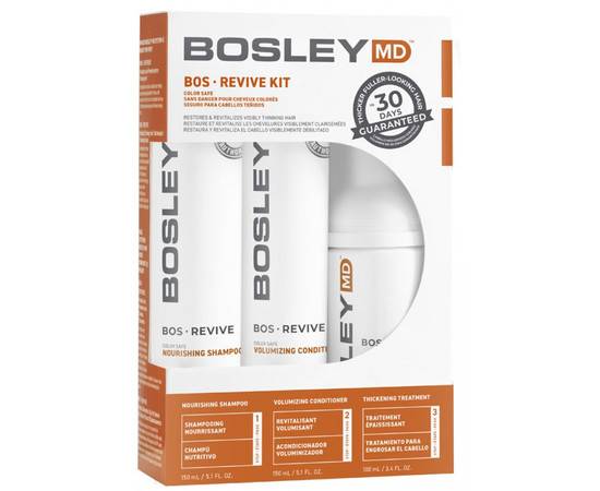 Bosley MD Revive Color Safe Starter Pack - Система для истонченных ОКРАШЕННЫХ волос (оранжевый) 3 поз.