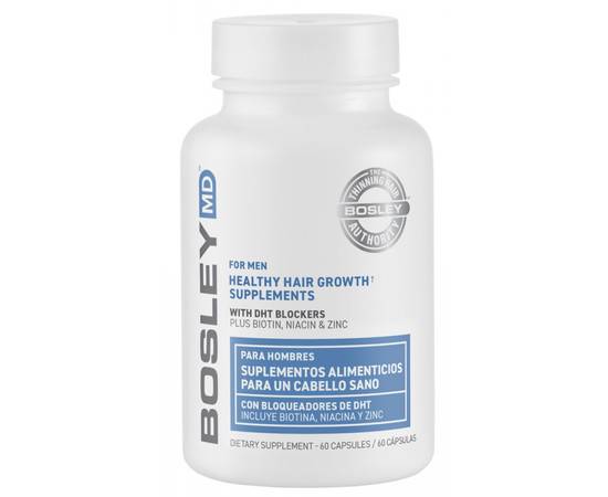 Bosley MD For Men Healthy Hair Growth Supplements - Витаминно-минеральный комплекс для мужчин 60 капс.