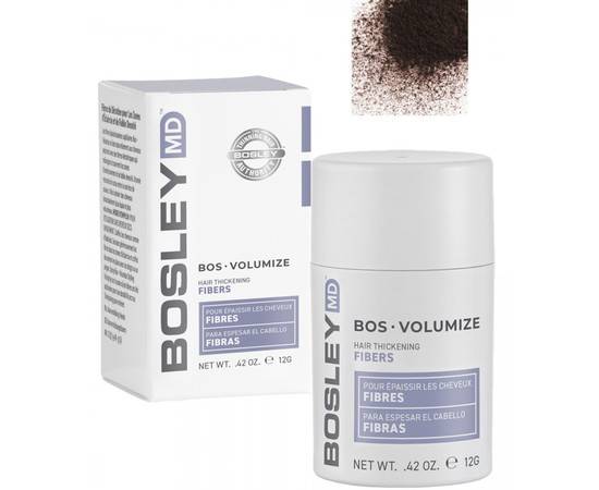 Bosley MD BOSVolumize Hair Thickening Fibers - Dark Brown - Кератиновые волокна - темно-коричневые 12 гр