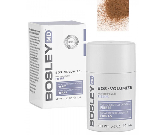 Bosley MD BOSVolumize Hair Thickening Fibers - Light Brown - Кератиновые волокна - Светло-коричневые 12 гр