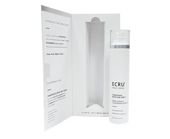 ECRU Smoothing Blow Dry Spray - Спрей разглаживающий для укладки феном (в подарочной упаковке) 148 мл