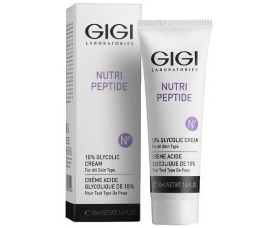 GIGI Nutri-Peptide 10% Glycolic Cream - Крем ночной с 10% гликолиевой кислотой для всех типов кожи 50 мл
