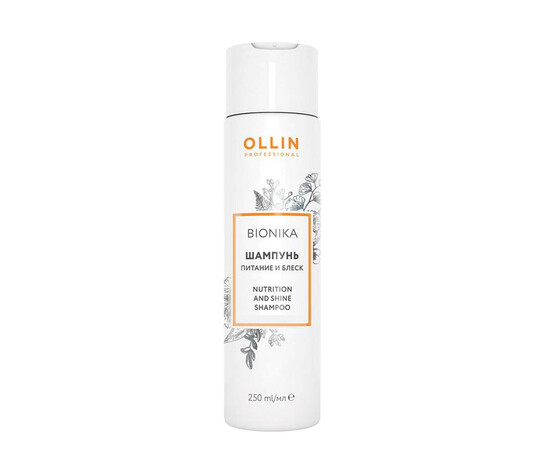 OLLIN BioNika Nutrition And Shine Shampoo - Шампунь "Питание и блеск" 250 мл, Объём: 250 мл