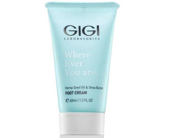 GIGI Wherever you are Foot Cream - Крем для Ног с маслом семян Конопли и Маслом Ши 40 мл