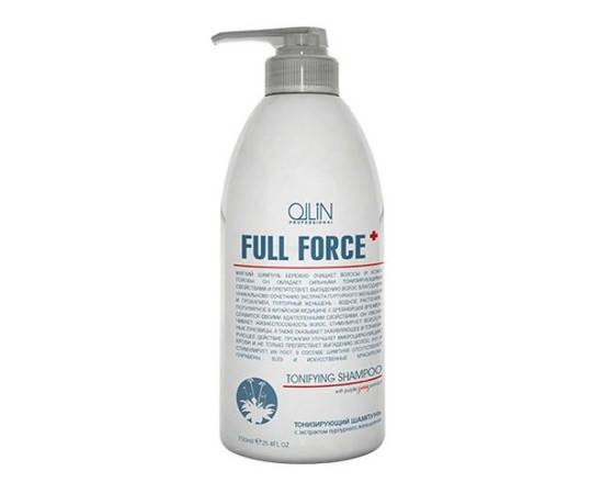 OLLIN Full Force Tonifying Shampoo - Тонизирующий шампунь с экстрактом пурпурного женьшеня 750 мл, Объём: 750 мл