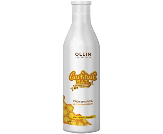 OLLIN Cocktail Bar Honey Shake - Крем-кондиционер для волос "Медовый коктейль" гладкость и эластичность волос 500 мл, Объём: 500 мл