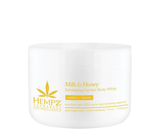 Hempz Body Scrub Milk Honey Herbal Sugar - Скраб для тела Молоко и Мед 176 гр