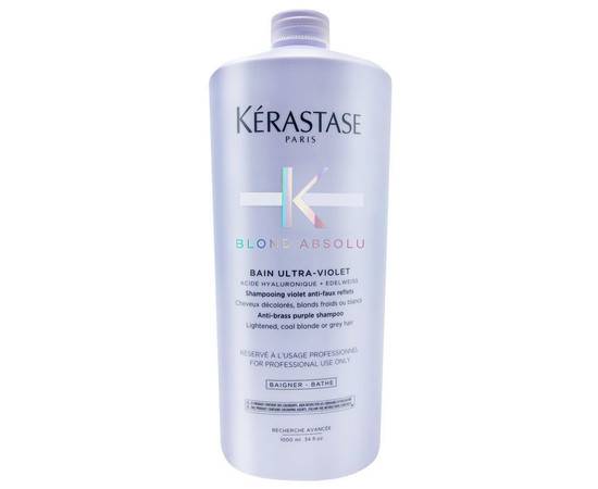 Kerastase Blond Absolu Ultra-Violet Shampoo - Шампунь-ванна для нейтрализации желтых оттенков 1000 мл, Объём: 1000 мл