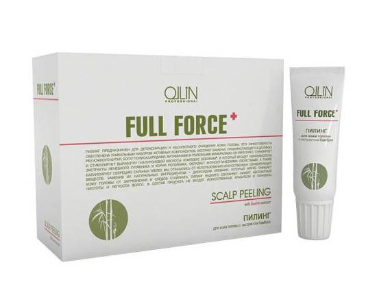 OLLIN Full Force Scalp Peeling - Пилинг для кожи головы с экстрактом бамбука 10 х 15 мл