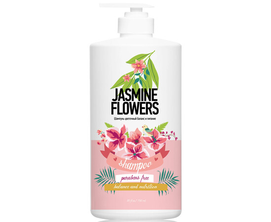 PROTOKERATIN Family Balance and Nutrition Shampoo Jasmine flowers - Шампунь цветочный баланс и питание цветы жасмина 750 мл