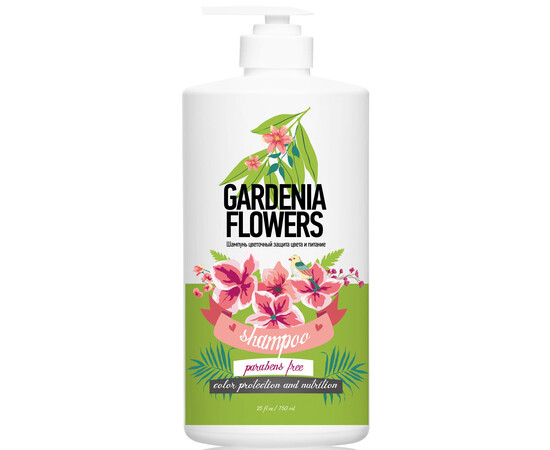 PROTOKERATIN Family Color Protection and Nutrition Shampoo Gardenia Flowers - Шампунь цветочный защита и питание цветы гардении 750 мл