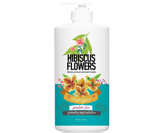 PROTOKERATIN Family Moisturizing and Nutrition Shampoo Hibiscus Flowers - Шампунь цветочный увлажнение и питание цветы гибискуса 750 мл