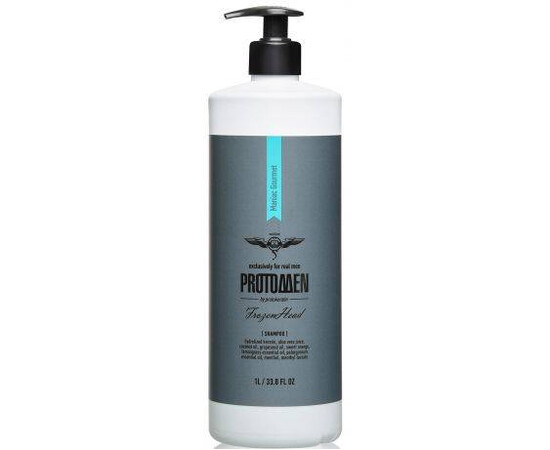 PROTOKERATIN Line Protomen FrozenHead Shampoo - Крио-Шампунь мужской для душа 1000 мл, Объём: 1000 мл