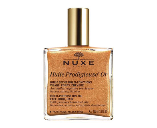 NUXE Huile Prodigieuse Multi-Purpose Dry Oil Face, Body, Hair - Масло сухое мерцающее для лица, тела и волос 100 мл, Объём: 100 мл